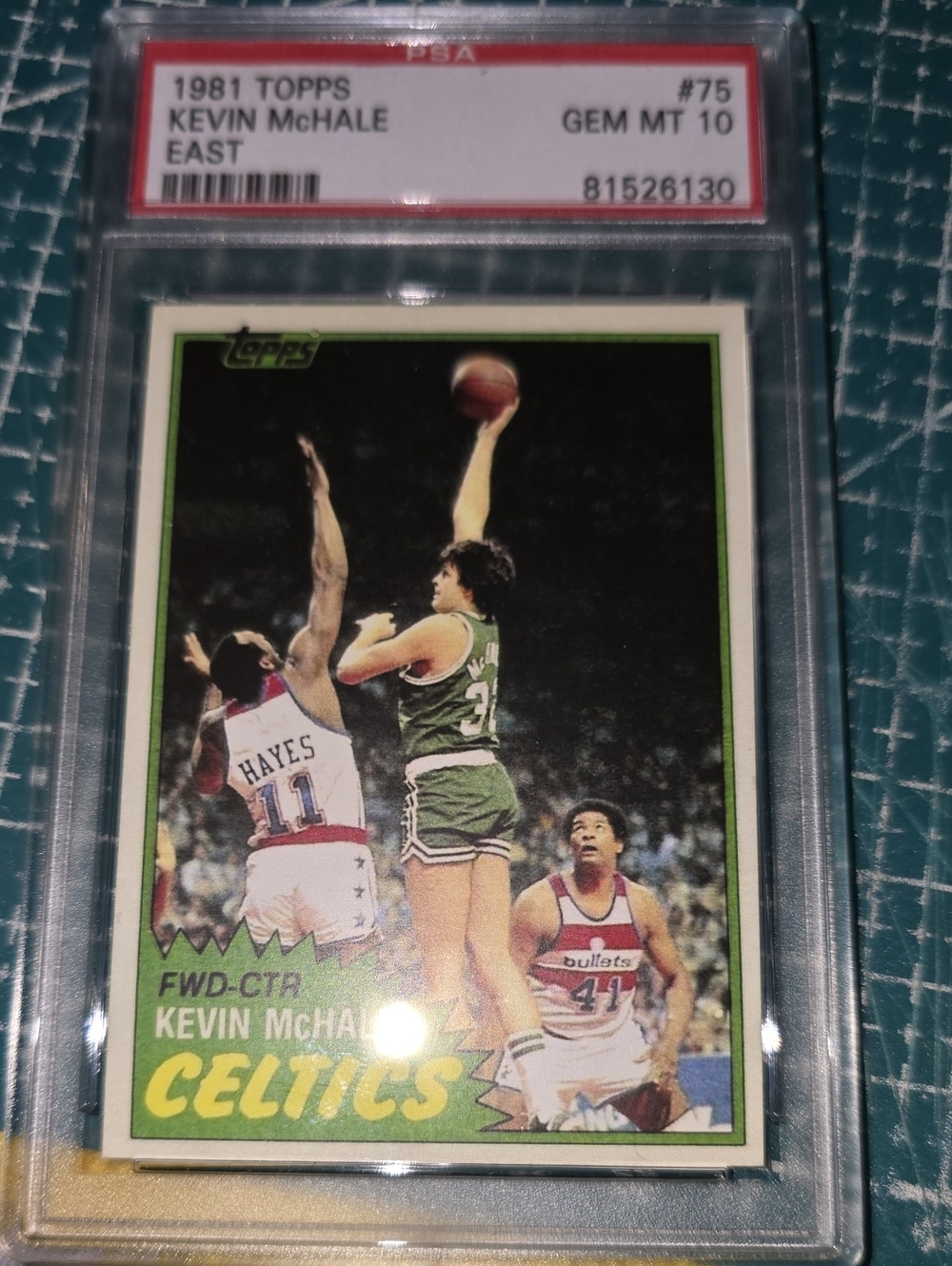1981 Topps Kevin McHale #75 PSA 10 Celtics Card